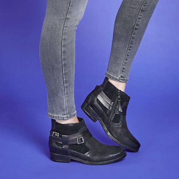 Price firm NEW Miz Mooz Ocean Daryn Leather Ankle Boot Women 37 / US 7 - Picture 6 of 8